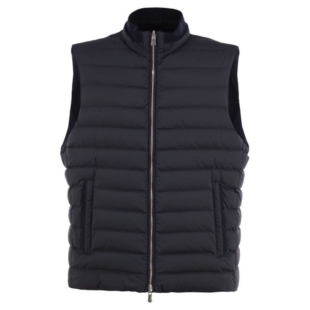 Fedeli Men Reversible Cashmere And Technical Quilted Gilet